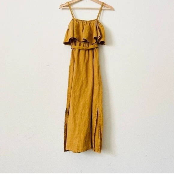 Faithful the Brand Santo Linen Midi Dress Size 2 - Picture 5 of 7